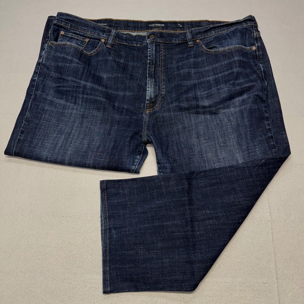 Lucky Brand 181 Relaxed Straight Jeans Mens 50x32 (50x26) Tailored Denim Classic